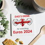Euros 2024 Drink Ceramic Coaster, thumbnail 4 of 4