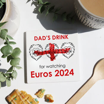 Euros 2024 Drink Ceramic Coaster, 4 of 4