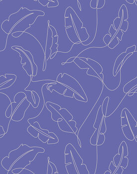 Continuous Line Tropical Wallpaper, 2 of 5