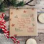 North Pole Special Delivery Name And Address Personalised Fibre Wrapping Paper, thumbnail 1 of 5