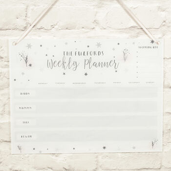 Personalised Wipe Clean Acrylic Weekly Family Planner, 6 of 6