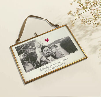 Personalised Family Photo With Hand Stitched Heart, 2 of 4