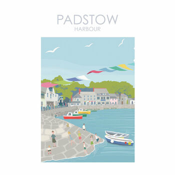 Padstow Cornwall Travel Print, 3 of 3