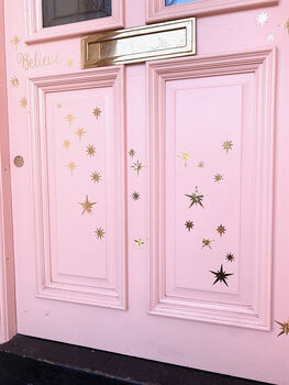 Cluster Star Christmas Door/Wall Stickers, 4 of 7