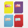 Hashtag Cards Pack Of Eight, thumbnail 1 of 2