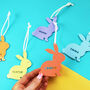 Personalised Little Easter Bunny Decorations, thumbnail 1 of 4