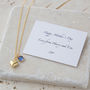 Personalised Golden Swarovski Birthstone Heart Necklace, thumbnail 4 of 4