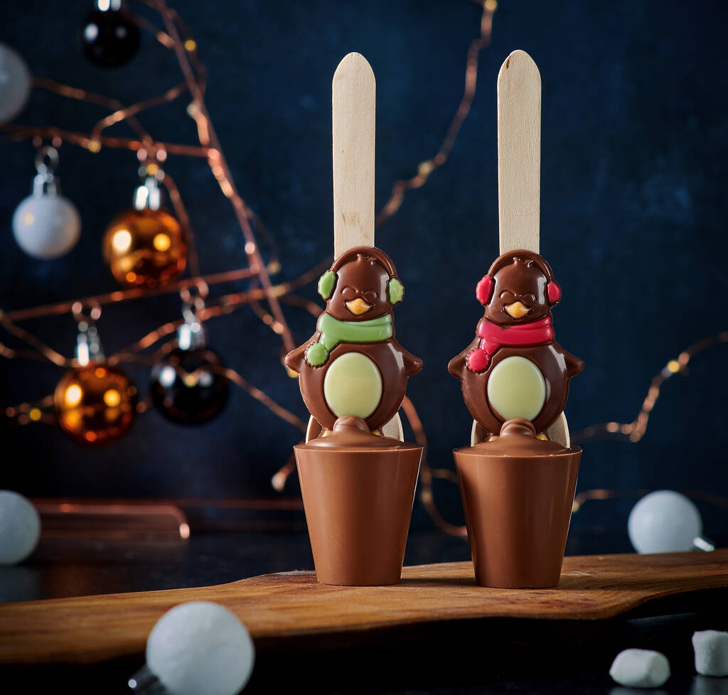 Christmas Penguin Hot Chocolate Spoon By Cocoa Delicious