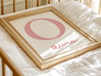 Personalised Sister Floral Print Set For Girls Bedroom, 5 of 5