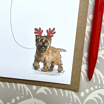 Cairn Terrier Christmas Card, 2 of 2