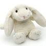 Small Cream Bunny With 'Some Bunny Loves You' Keyring, thumbnail 1 of 2