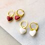 Valentine’s And Galentine’s Heart Hoop Earring Set – Mix And Match Pair, thumbnail 1 of 4