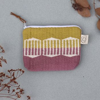 Handwoven Purse Zip Pouch Wallet, 8 of 9