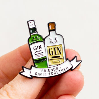 'Gin It Together' Friendship Enamel Pin Badge, 4 of 5