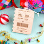Personalised Boarding Pass Christmas Bauble, thumbnail 2 of 4