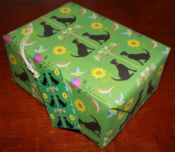 'Cat Wrapping Paper' Recycled Wrapping Paper, 7 of 8