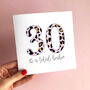 Leopard Print Age Card, thumbnail 1 of 2