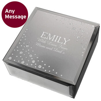 Personalised Diamante Trinket Box With Name, 9 of 10