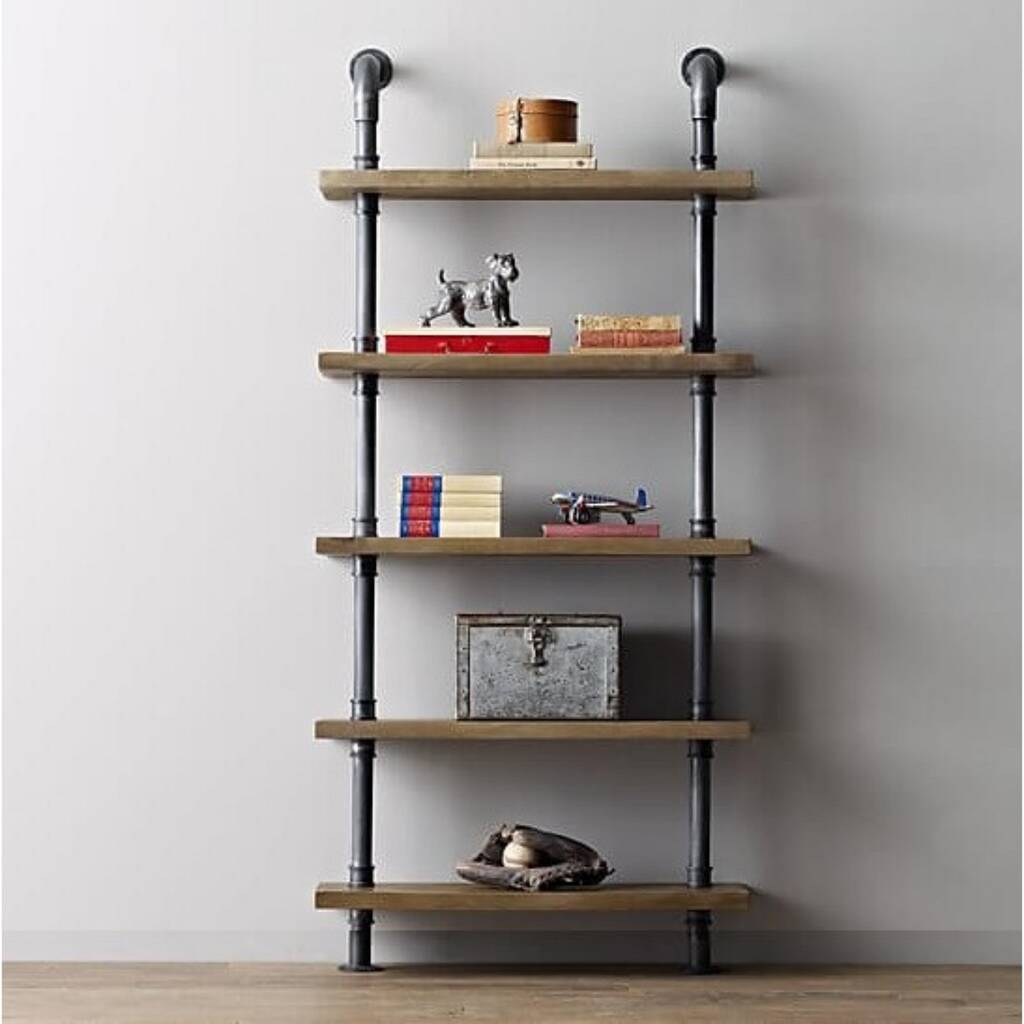 Five Shelf Industrial Chunky Pipe Shelving Unit, 1 of 7