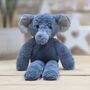 George The Long Leg Blue Elephant Soft Toy, thumbnail 2 of 3