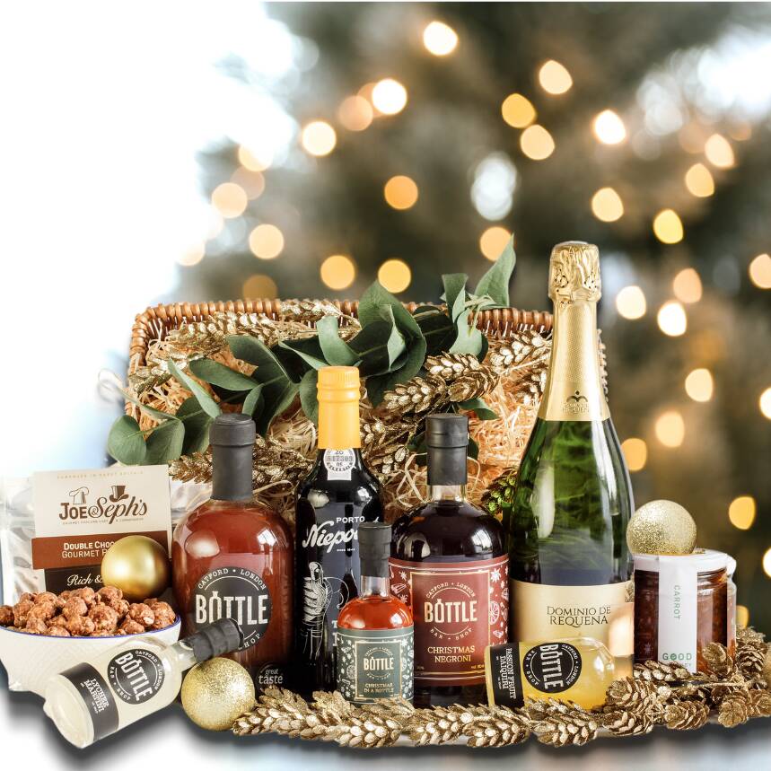 Christmas Luxury Hamper With Handmade Cocktails By Bottle Bar and Shop
