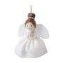 Brown Haired Felt Angel Hanging Decoration, thumbnail 3 of 4