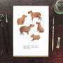 Chill Of Capybaras Art Print, thumbnail 1 of 8