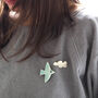 Porcelain Bird And Cloud Brooches, thumbnail 8 of 12