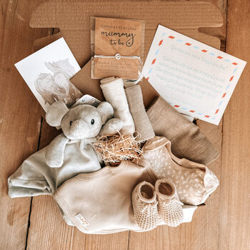 Neutral Elephant Baby Gift, 5 of 9