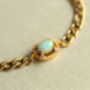 Antique Gold Vermeil Turquoise Opal Bracelet, thumbnail 2 of 5