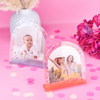 Personalised Colourful Confetti Acrylic Photo Print, 2 of 4