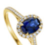 Rosalind Created Sapphire And Lab Grown Diamond Ring, thumbnail 8 of 11