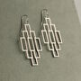 Art Deco Geometric Earrings, thumbnail 6 of 9