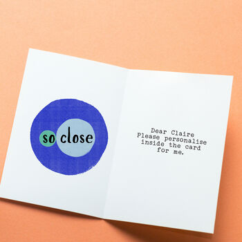 Ombré Heart Personalised Wedding Card, 2 of 2