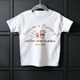 Coffee Shop Buddies Children's T Shirt, thumbnail 1 of 12