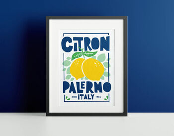 Citron Palermo Italian Lemons Print, 5 of 9