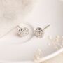 Sterling Silver Rose Stud Earrings – 6mm, thumbnail 3 of 9