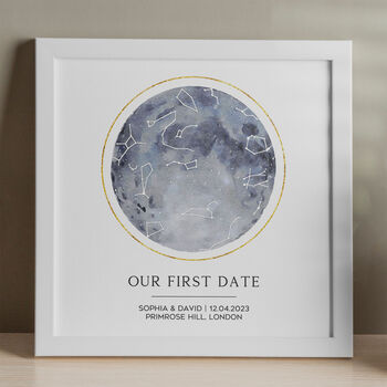 thumbnail image 2 of First Date Map Print - Mark Your Moment 2 of 12