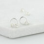 Sterling Silver 40th Birthday Circle Earrings, thumbnail 6 of 12