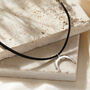 Crown Horn Leather Cord Necklace, thumbnail 2 of 5
