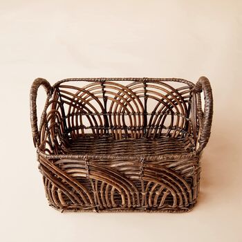 Dark Brown Woven Storage Basket, 2 of 4