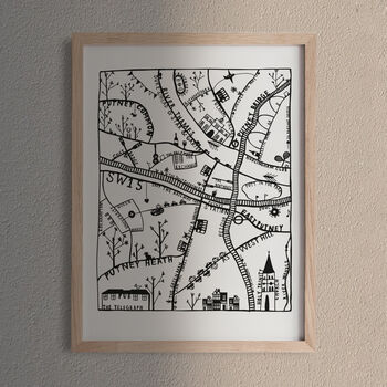 Putney Illustrated Map Print, 3 of 8