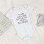 Mummy/Daddy Is Going To Teach Me… Personalised Babygrow, thumbnail 2 of 8