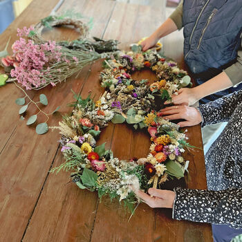 Mum And Me Dried Flower Wreath Making Workshop. For Two, 2 of 2