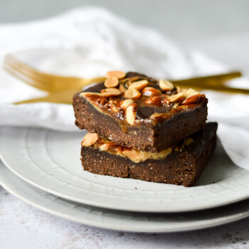 Salted Caramel And Peanut Brownies, 3 of 4