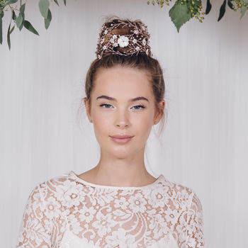 Large Statement Bohemian Wedding Headpiece Katya, 5 of 10