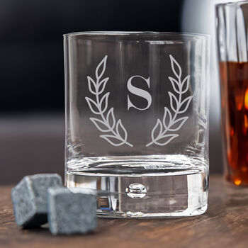 Personalised Whiskey Glass With Initials, 4 of 5