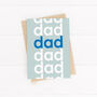 'Dad' Birthday Card Modern Typography, thumbnail 1 of 3