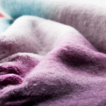 Chunky Knit Oversized Ombre Colour Gradient Scarf, 7 of 11