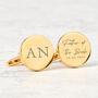 Personalised Father Of The Bride Cufflinks Gift, thumbnail 4 of 4